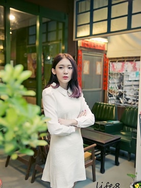 「Life8」｜「アイテム（ワンピース/ドレス）」を使った、life8さん（レディース・165cm）の冬コーディネート