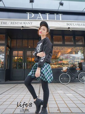 「アイテム（トップス）」を使った、life8さん（レディース・165cm・20代）の冬コーディネート