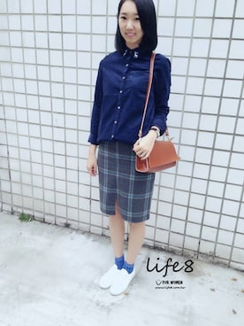 「Life8」｜「アイテム（その他）」を使った、life8さん（レディース・165cm）の冬コーディネート