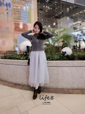 「Life8」｜「アイテム（その他）」を使った、life8さん（レディース・165cm）の冬コーディネート