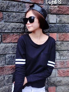 「Life8（ライフエイト）のアイテム」を使った、life8さん（レディース・165cm）の冬コーディネート