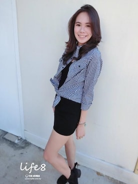 「Life8（ライフエイト）のアイテム」を使った、life8さん（レディース・165cm）の冬コーディネート