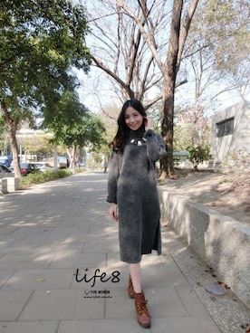 「Life8」｜「アイテム（その他）」を使った、life8さん（レディース・165cm）の冬コーディネート