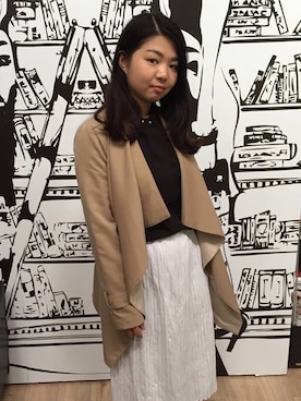 「Life8（ライフエイト）のアイテム（ジャケット/アウター）」を使った、life8さん（レディース・160cm）の春コーディネート