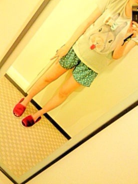 「bortsprungt.（ボシュプルメット）のアイテム」を使った、chiyu:)さん（レディース・158cm）の春コーディネート