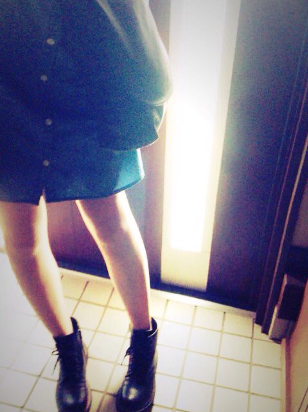 「日常」｜「Manhattan PortageのManhattan Portage Casual Messenger S （メッセンジャーバッグ、ブラック系）」を使った、chiyu:)さん（レディース・158cm）の秋コーディネートの1枚目の写真