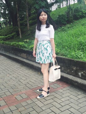「iohll（iohll）のアイテム」を使った、Emma Chengさん（レディース・160cm）の夏コーディネート