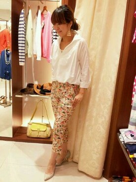 店長さん（レディース・167cm）の春コーディネート