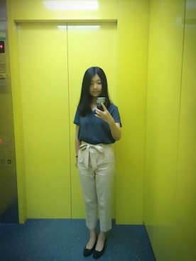 「N（エヌ）のアイテム（トップス）」を使った、JZさん（レディース・160cm）の夏コーディネート