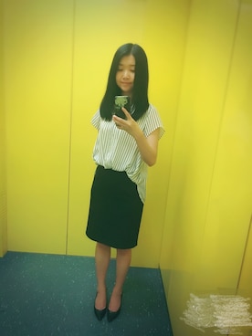 「N（エヌ）のアイテム（トップス）」を使った、JZさん（レディース・160cm）の夏コーディネート