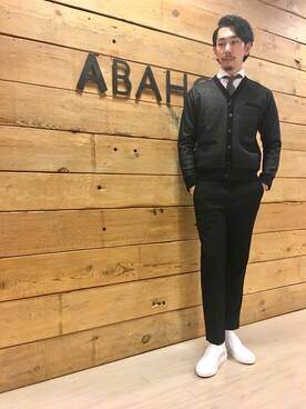 「VALUNI（ヴァルニ）のアイテム」を使った、ONDAさん（メンズ・183cm）の秋コーディネート