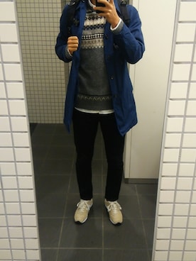「アイテム（ステンカラーコート）」を使った、yusuke.iさん（メンズ・175cm・10代）の秋コーディネート