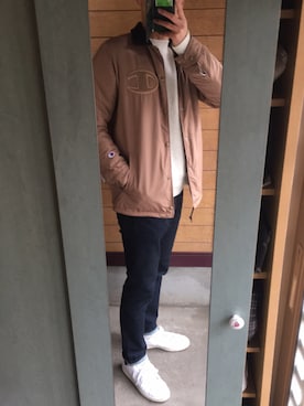 「BEAUTY&YOUTH UNITED ARROWS（ビューティーアンドユースユナイテッドアローズ）のアイテム（ナイロンジャケット）」を使った、ちちゃりーとさん（メンズ・173cm）の冬コーディネート