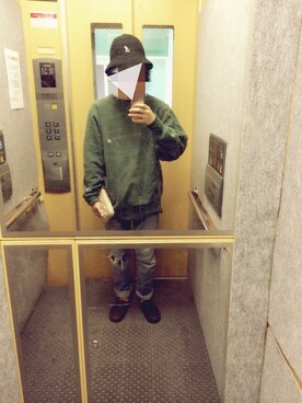 「アイテム（財布）」を使った、ペコちゃんさん（メンズ・164cm）の秋コーディネート
