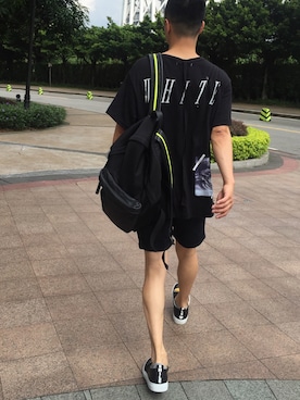 「Joshua SANDERS（ジョシュアサンダース）のアイテム」を使った、J Huangさん（メンズ・173cm）の夏コーディネート