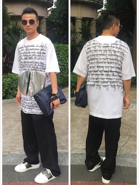 J Huangさんの（Rick Owens | リックオウエンス）を使ったコーディネート