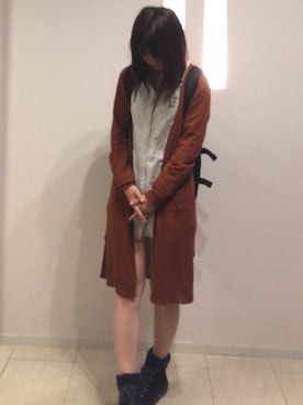 「Rin clover（リンクローバー）のアイテム」を使った、ハイジさん（レディース・161cm）の秋コーディネート