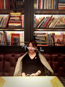 「A.P.C.（アーペーセー）のアイテム（トレンチコート）」を使った、Lania🎶さん（レディース・159cm）の冬コーディネート