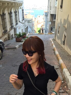 「ZARA BASIC（ザラベーシック）のアイテム（オールインワン・サロペット）」を使った、Lania🎶さん（レディース・159cm）の秋コーディネート
