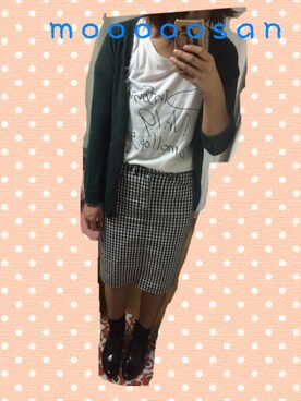 ギンガムチェックタイトスカートを使った人気ファッションコーディネート Wear