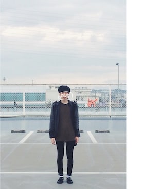 「WEEKDAY（ウィークデイ）のアイテム（トップス）」を使った、atuoさん（メンズ・175cm）の秋コーディネート