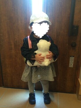 「fafa（フェフェ）のアイテム（バッグ）」を使った、Misakiさん（キッズ・90cm）の春コーディネート