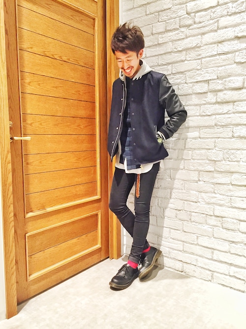 だっちょ Rageblueイオンモール水戸内原店 Rageblueのスタジャンを使ったコーディネート Wear