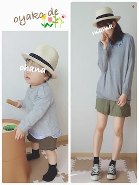 「A part by（アパートバイ）のアイテム」を使った、✻ohana✻さん（キッズ・70cm）の春コーディネート
