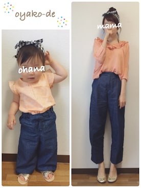 「mystic（ミスティック）のアイテム」を使った、✻ohana✻さん（キッズ・80cm）の春コーディネート