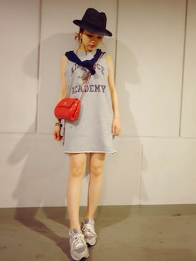 「FROMFIRST musee（フロムファーストミュゼ）のアイテム（ワンピース/ドレス）」を使った、春名亜美さん（レディース・159cm）の夏コーディネート