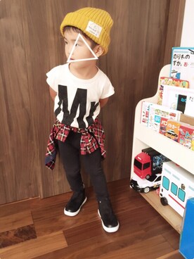 sme⑅◡̈*さん（キッズ・100cm）の秋コーディネート