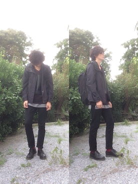 「HARE」｜「アイテム（マウンテンパーカー）」を使った、katokenさん（メンズ・180cm）の秋コーディネート