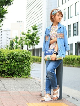 ZAKIさん（レディース・156cm）の夏コーディネート