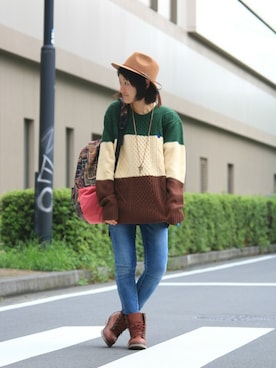 ZAKIさん（レディース・156cm）の秋コーディネート