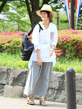 「チチカカ（チチカカ）のアイテム」を使った、ZAKIさん（レディース・156cm）の春コーディネート