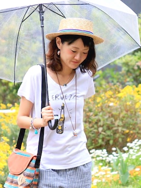 「チチカカ（チチカカ）のアイテム」を使った、ZAKIさん（レディース・156cm）の春コーディネート