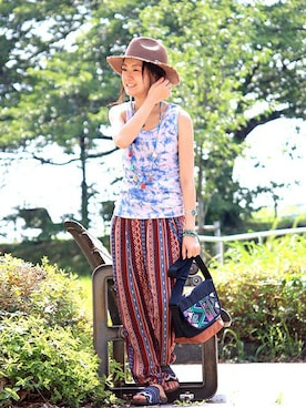 ZAKIさん（レディース・156cm）の夏コーディネート