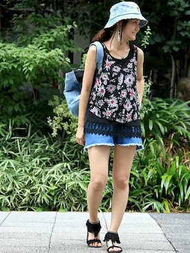 ZAKIさん（レディース・156cm）の夏コーディネート