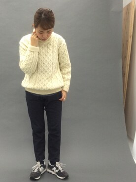 「KERRYWOOLENMILLS」｜seekaさん（レディース・157cm）の冬コーディネート