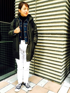 「MACPHEE（マカフィー）のアイテム」を使った、seekaさん（レディース・157cm）の冬コーディネート