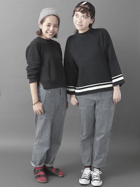 「RACAL（ラカル）のアイテム」を使った、seekaさん（レディース・157cm）の秋コーディネート