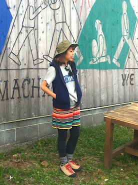 「WILD THINGS（ワイルドシングス）のアイテム」を使った、seekaさん（レディース・157cm）の春コーディネート