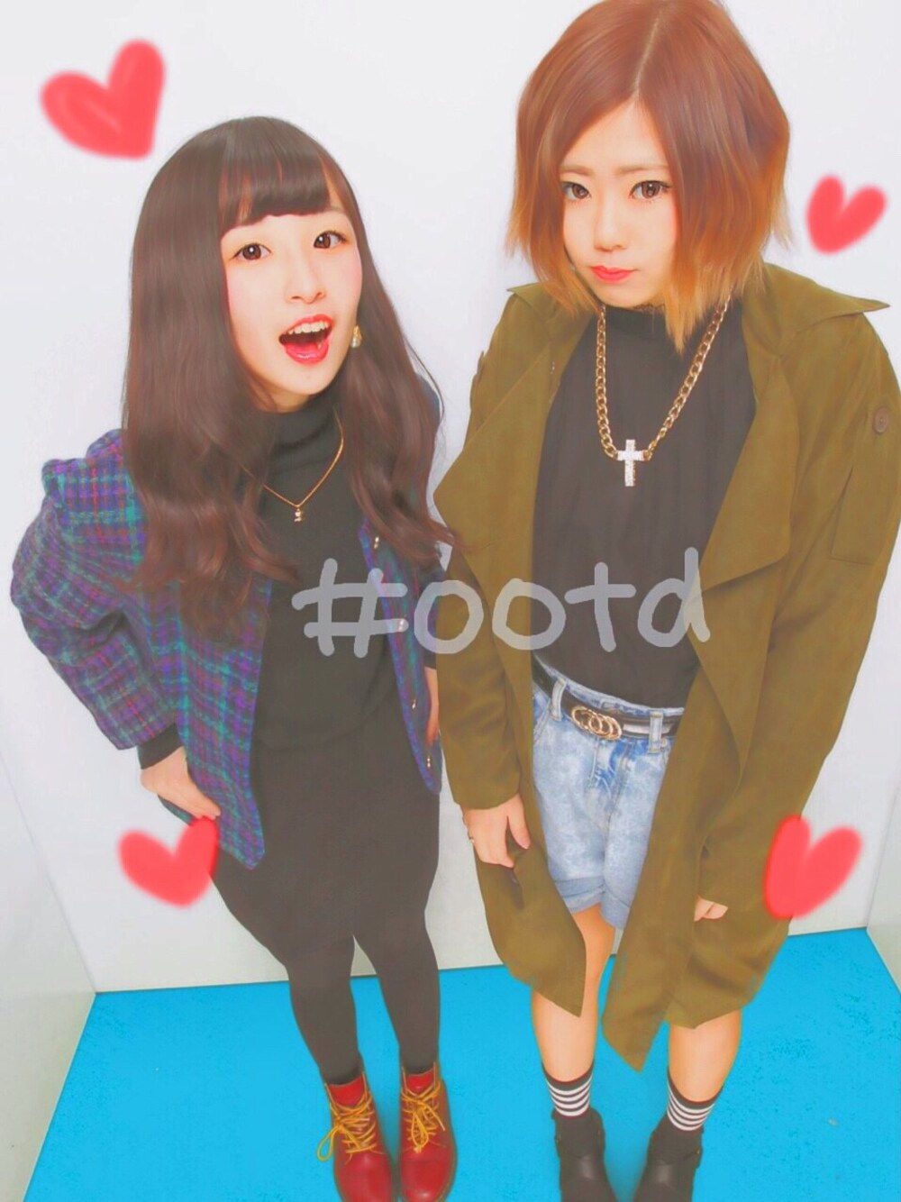 「used、古着、レトロ、ドクターマーチン、Dr.Martens、ootd、outfit、outfitoftheday、マーチン、コーディネート」｜「Dr. MartensのDr.Martens (ドクターマーチン)/1460Z 8ホールブーツ（ブーツ、レッド系）」を使った、sayaohnoさん（レディース・157cm）の春コーディネートの1枚目の写真