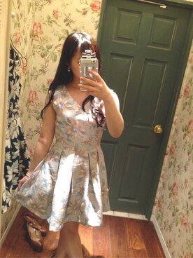 「マーガレット」｜「アイテム（ワンピース/ドレス）」を使った、きなこ*.さん（レディース・149cm）の夏コーディネート