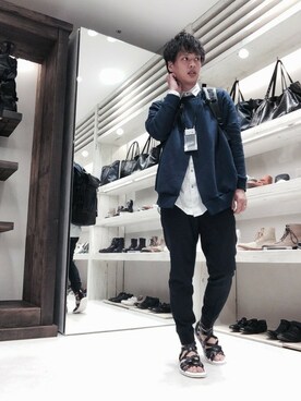 「スエット」｜ＫＯＪＩＭＡＴＥＰＰＥＩさん（メンズ・175cm）の春コーディネート