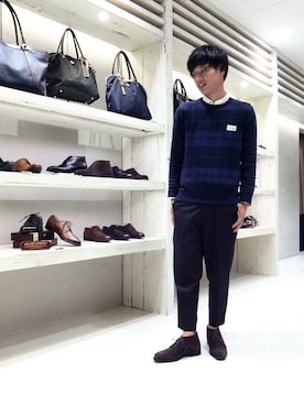 「ビジカジ」｜ＫＯＪＩＭＡＴＥＰＰＥＩさん（メンズ・175cm）の秋コーディネート