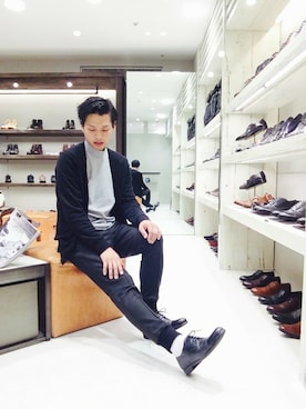 「5351 POUR LES FEMMES（ゴーサンゴーイチプールファム）のアイテム（パンツ）」を使った、ＫＯＪＩＭＡＴＥＰＰＥＩさん（メンズ・175cm）の秋コーディネート