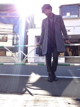 「Y's（ワイズ）のアイテム」を使った、ＫＯＪＩＭＡＴＥＰＰＥＩさん（メンズ・175cm）の冬コーディネート