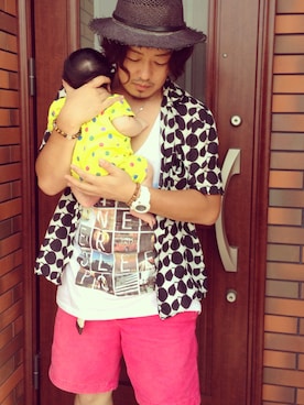 「CA4LA（カシラ）のExolorer（ハット、ブラック系）」を使った、coffeemilk.gucciさん（メンズ・171cm）の秋コーディネート