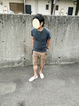 「ダークグレー」｜「アイテム（アクセサリー）」を使った、green milkさん（メンズ・165cm）の夏コーディネート